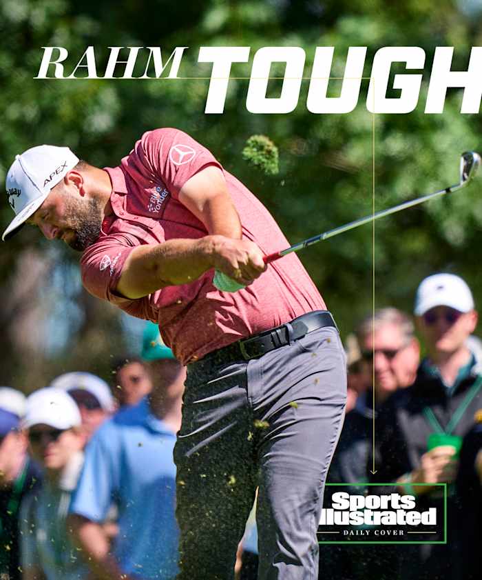 Jon Rahm is pictured at the 2023 Masters.